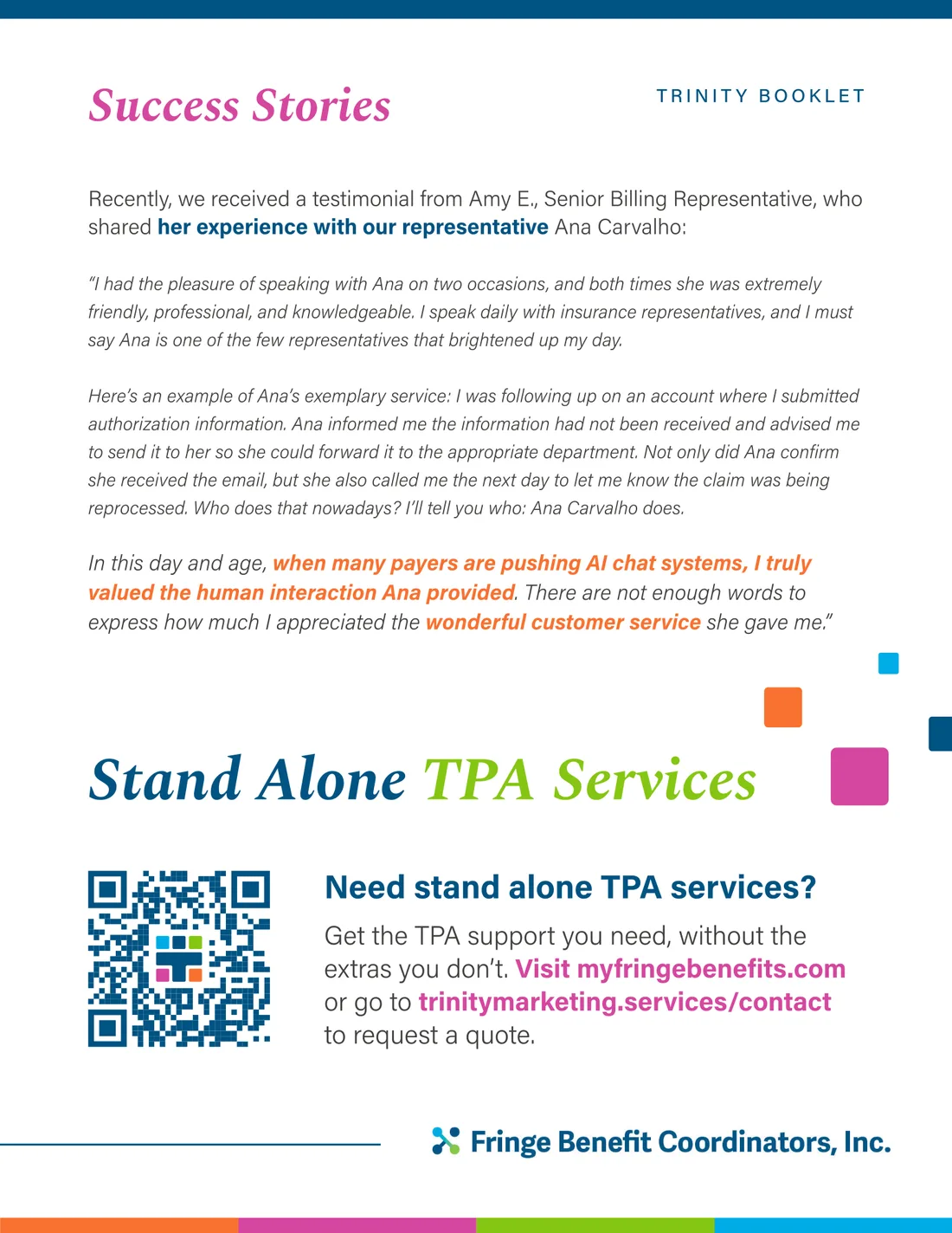 Your Partner for Integrated Employee Benefits booklet, page 27 of 42